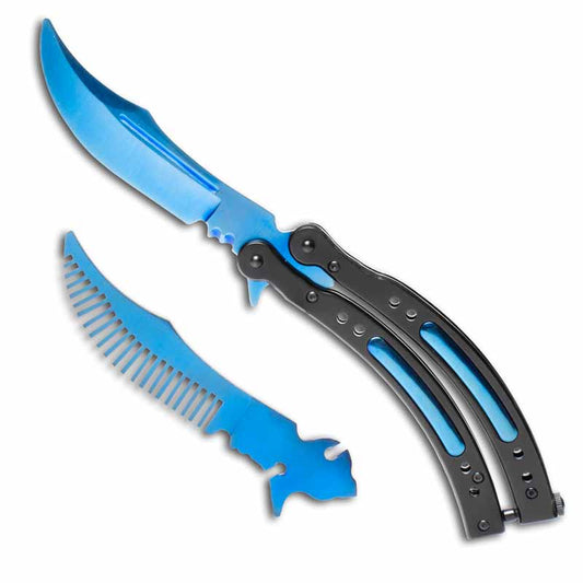 Interchangeable Blue Butterfly Trainer - Violent Art Shop