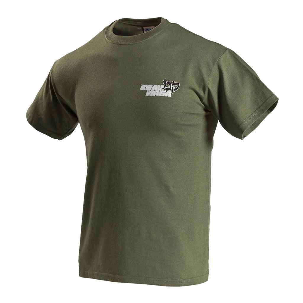 Krav Maga Left Chest Logo Military Green - Violent Art Shop