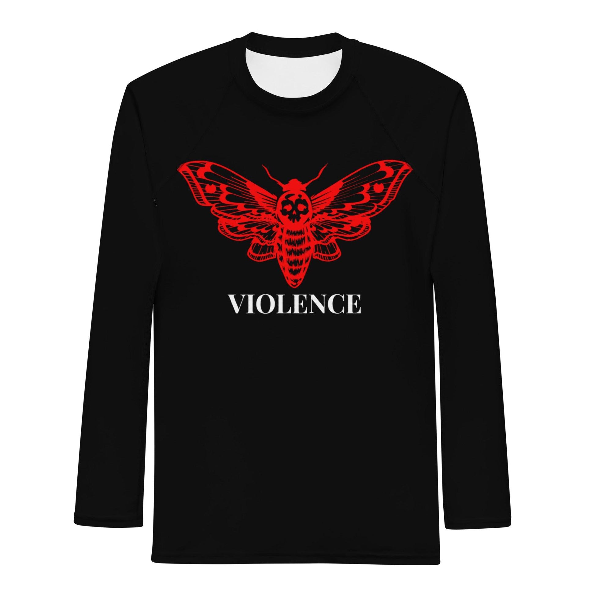 Men's Death Head Moth Rash Guard - Violent Art Shop