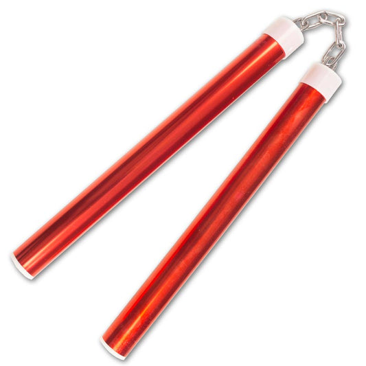Metallic Red Aluminum Nunchaku