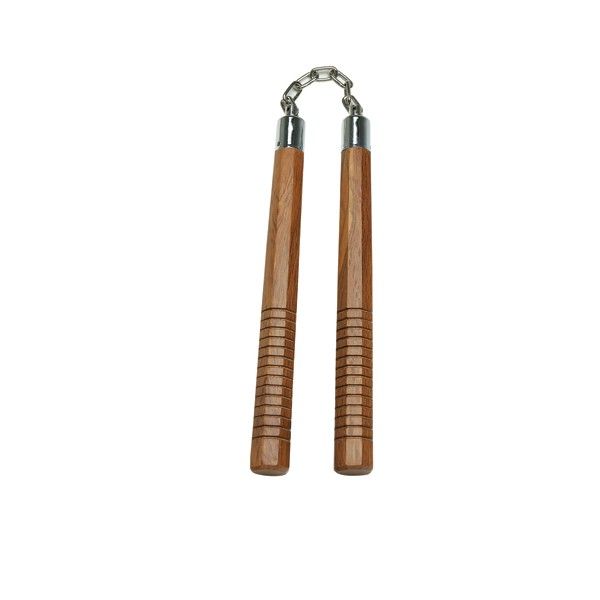Natural Octagon Nunchaku With Grip - Violent Art Shop