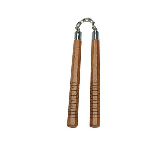 Natural Octagon Nunchaku With Grip - Violent Art Shop