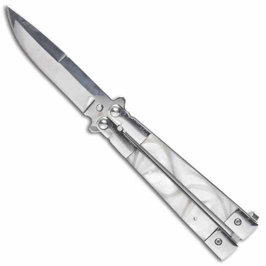 Pearl Inlay Butterfly Knife