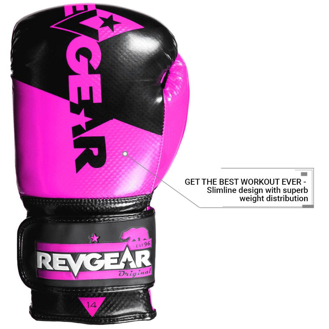 Pinnacle P4 Boxing Gloves - Black / Pink - Violent Art Shop
