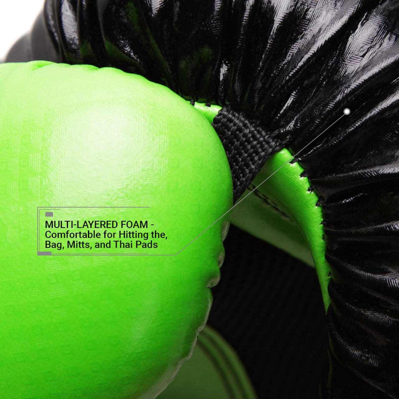 Pinnacle P4 Boxing Gloves - Lime / Black - Violent Art Shop