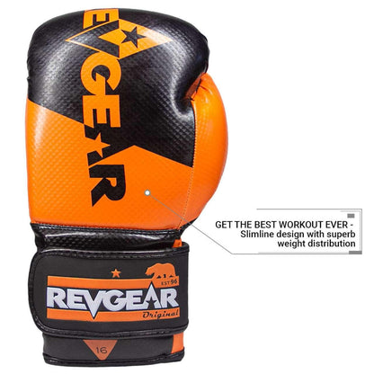 Pinnacle P4 Boxing Gloves - Orange / Black- Violent Art Shop