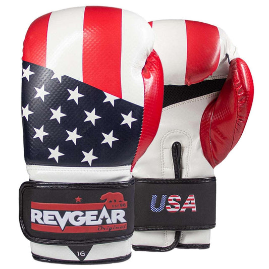 Pinnacle P4 Boxing Gloves - USA - Red / White / Blue - Violent Art Shop