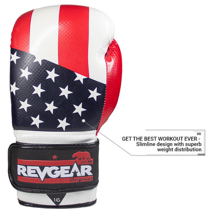 Pinnacle P4 Boxing Gloves - USA - Red / White / Blue- Violent Art Shop