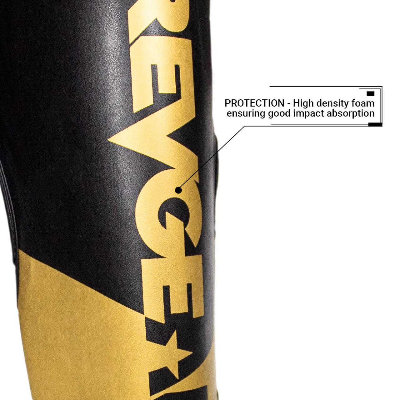 Pinnacle P4 Shin Guard - Black / Gold- Violent Art Shop