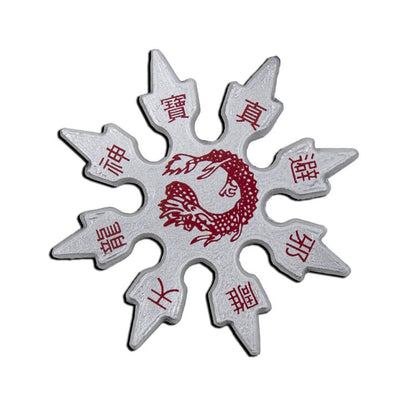 Silver Rubber Throwing Stars