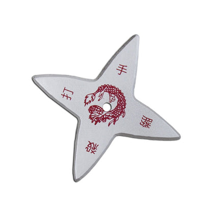 Silver Rubber Throwing Stars