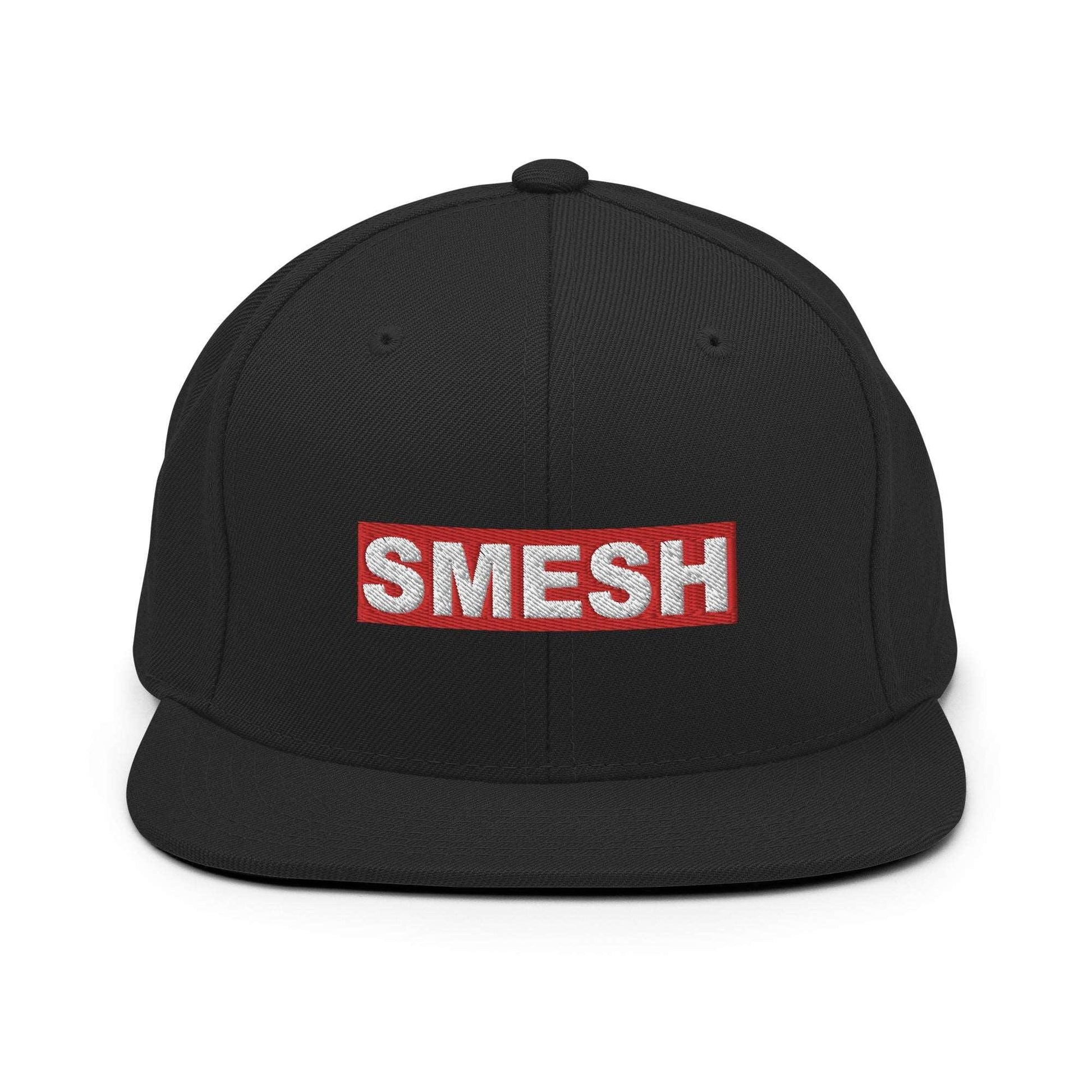 SMESH Black Snapback Hat - Violent Art Shop