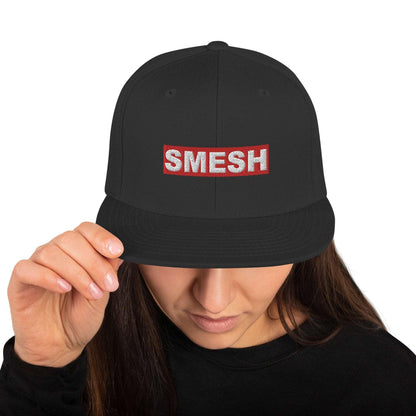 SMESH Black Snapback Hat - Violent Art Shop