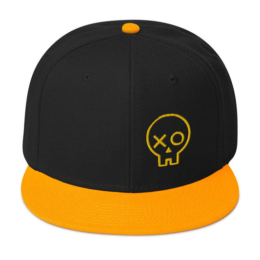 Violent Art Logo Snapback Hat - Black / Gold - Violent Art Shop