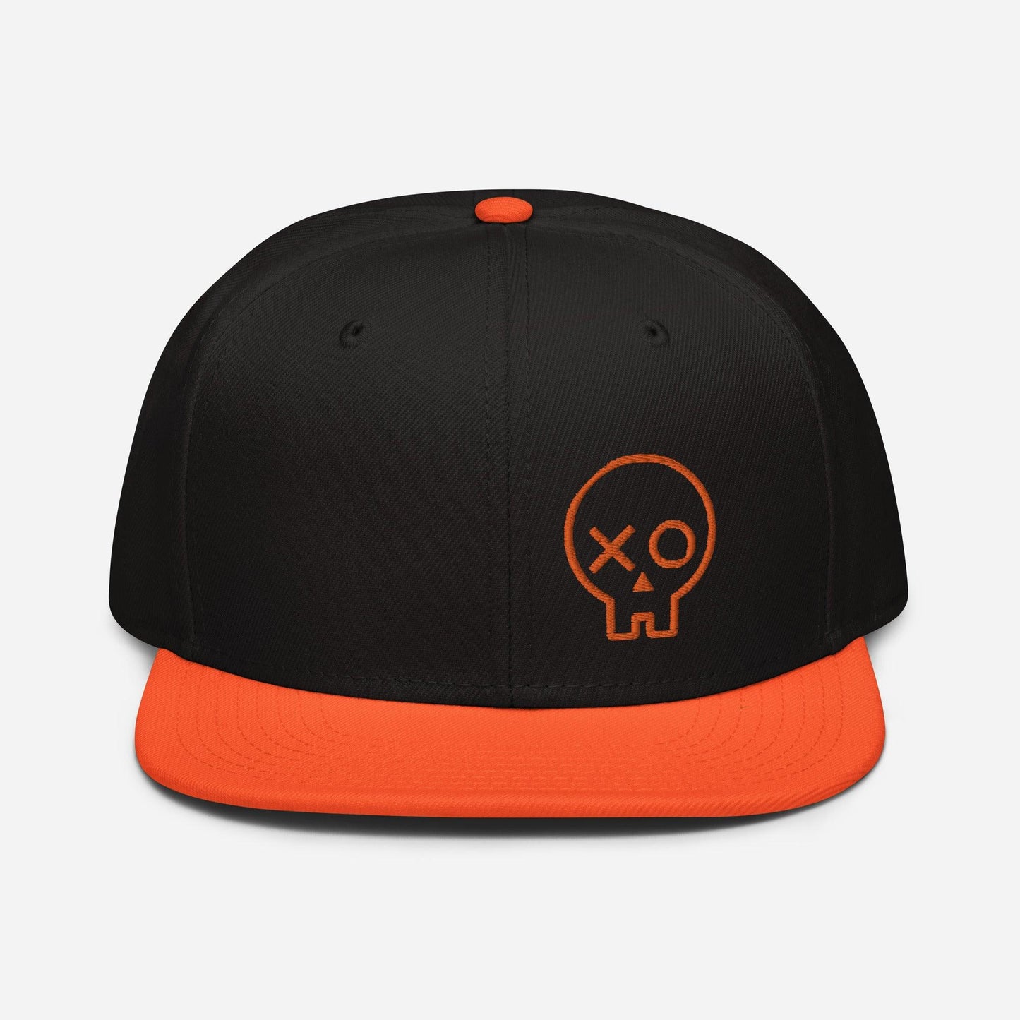 Violent Art Logo Snapback Hat - Black / Orange - Violent Art Shop
