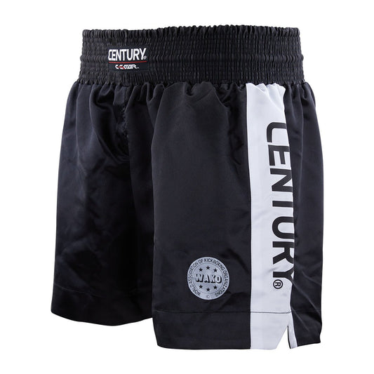 WAKO Kickboxing Shorts Black White