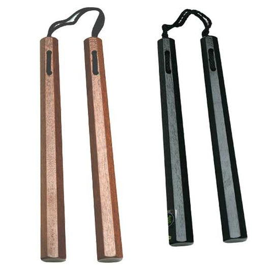 Wooden Octagon Nunchaku With Nylon Cord - Violent Art Shop