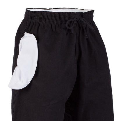10 oz. Middleweight Brushed Cotton Elastic Waist Pants - Black - Violent Art Shop