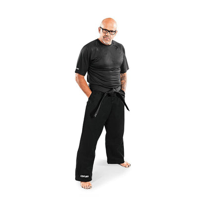 10 oz. Middleweight Brushed Cotton Elastic Waist Pants - Black - Violent Art Shop