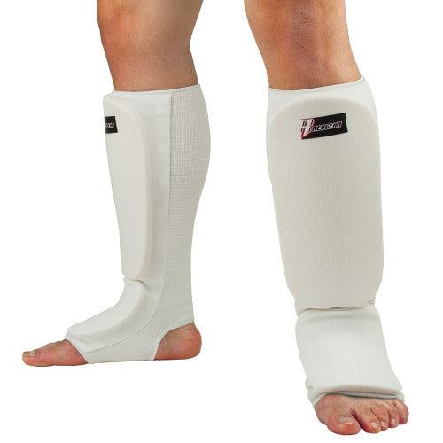 Cloth Shin and Instep Pad - White - Violent Art Shop