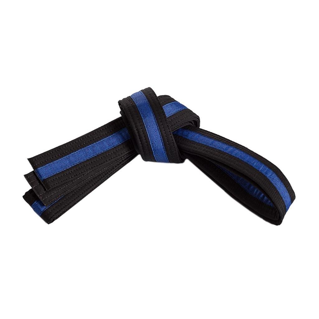 Double Wrap Striped Black Belt - Violent Art Shop