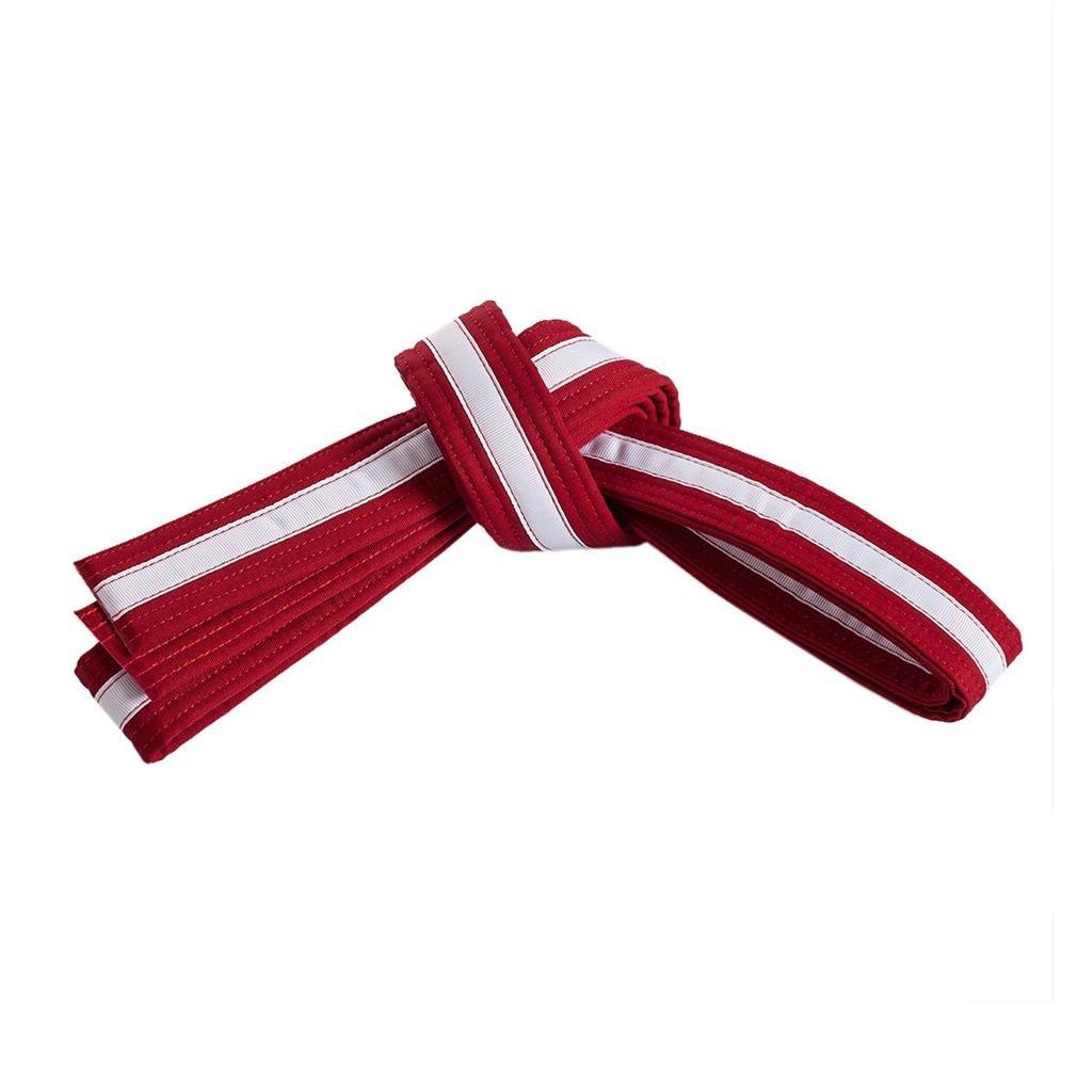 Double Wrap White Striped Belt - Violent Art Shop