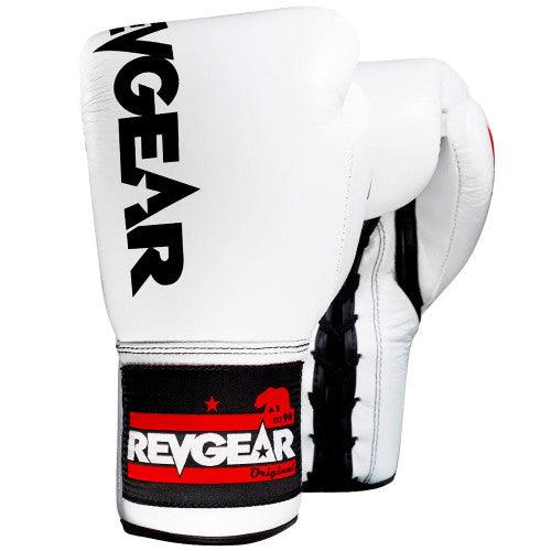 F1 Competitor Lace Boxing Gloves - White - Violent Art Shop