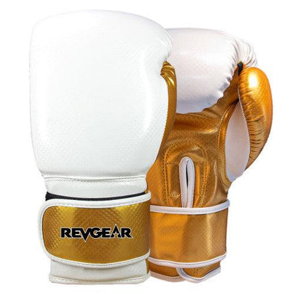 Pinnacle P2 Boxing Gloves - White / Gold - Violent Art Shop