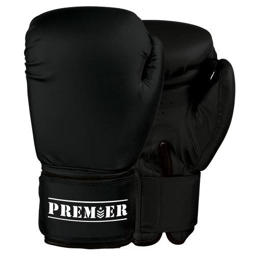 Premier Training Boxing Gloves - Black - Violent Art Shop