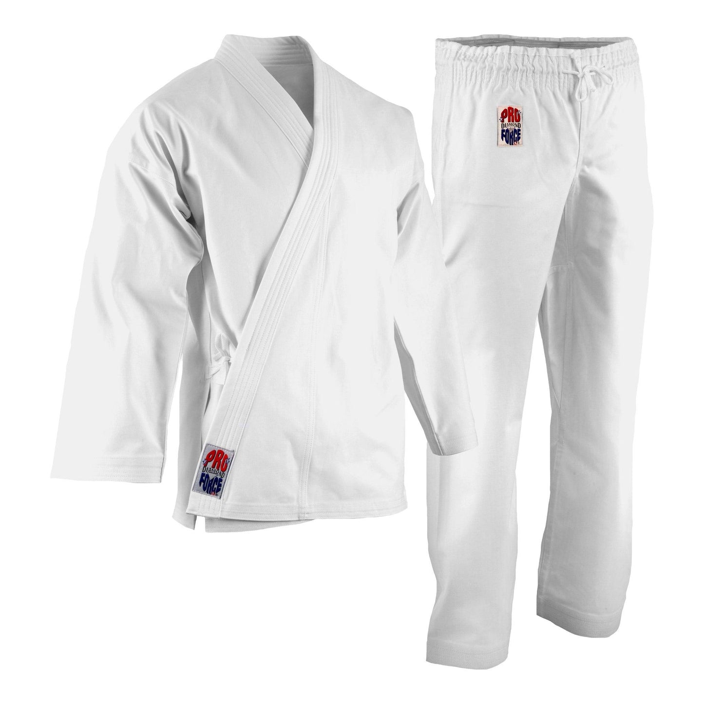 ProForce 14 oz. Diamond Karate Uniform (Elastic Drawstring) - 55/45 Blend - Violent Art Shop