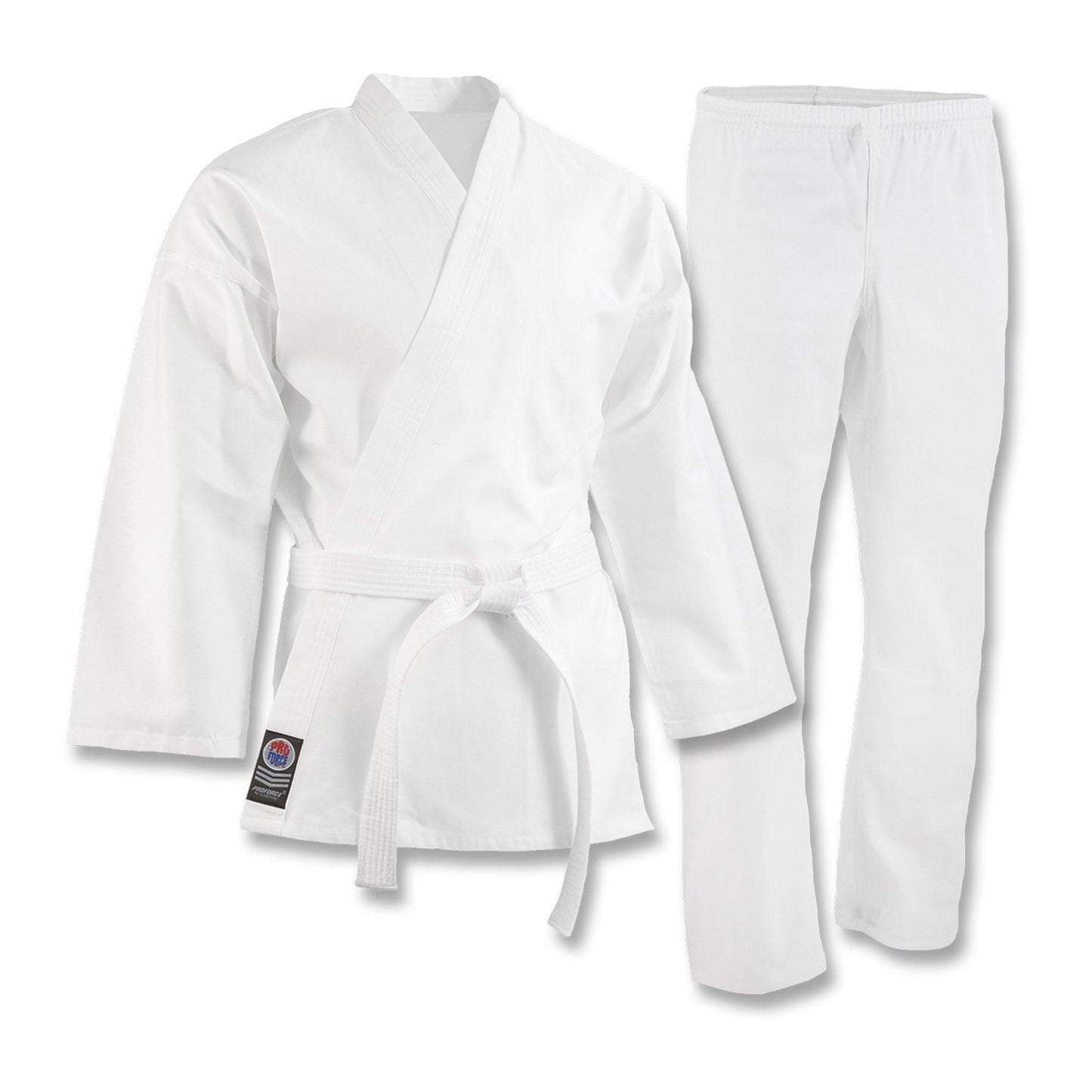 ProForce 5 oz. Original Karate Uniform (Elastic Drawstring) - 55/45 Blend - With Free White Belt - Violent Art Shop
