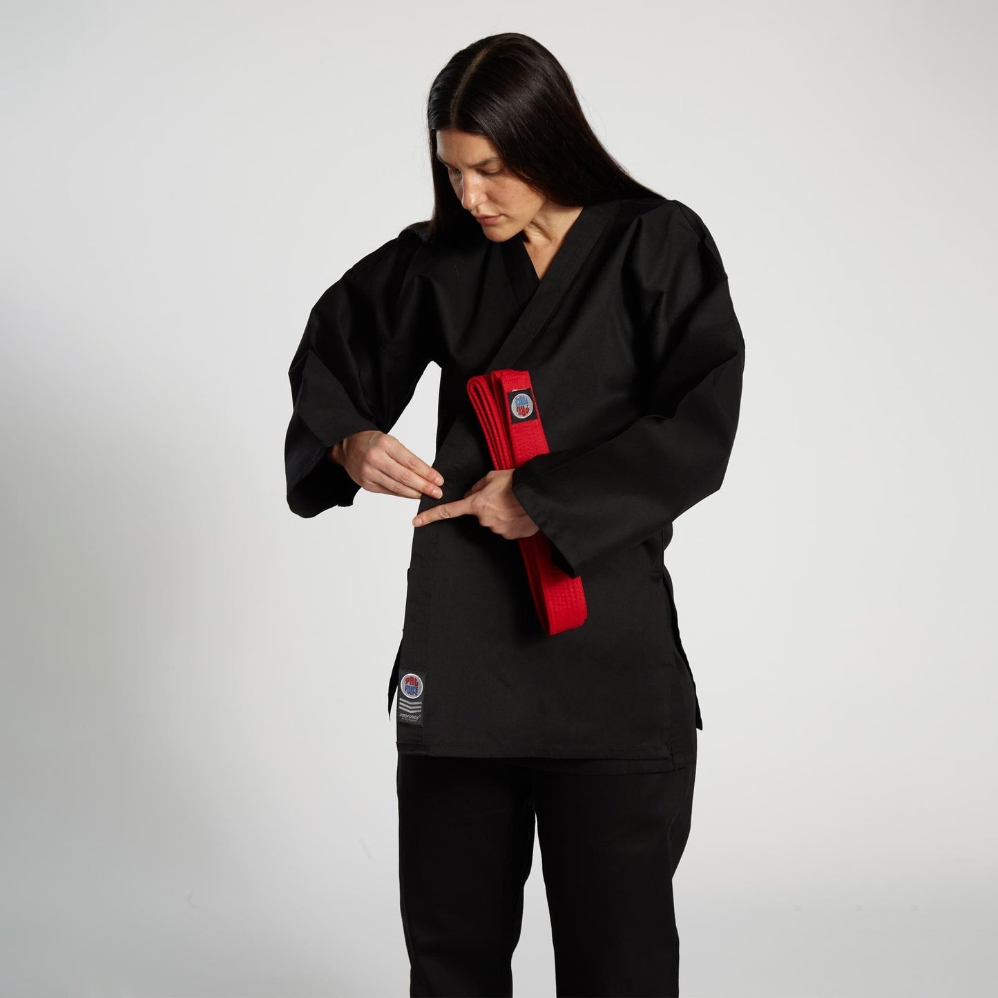 ProForce 6 oz. Karate Uniform (Elastic Drawstring) - 55/45 Blend - With Free White Belt - Violent Art Shop
