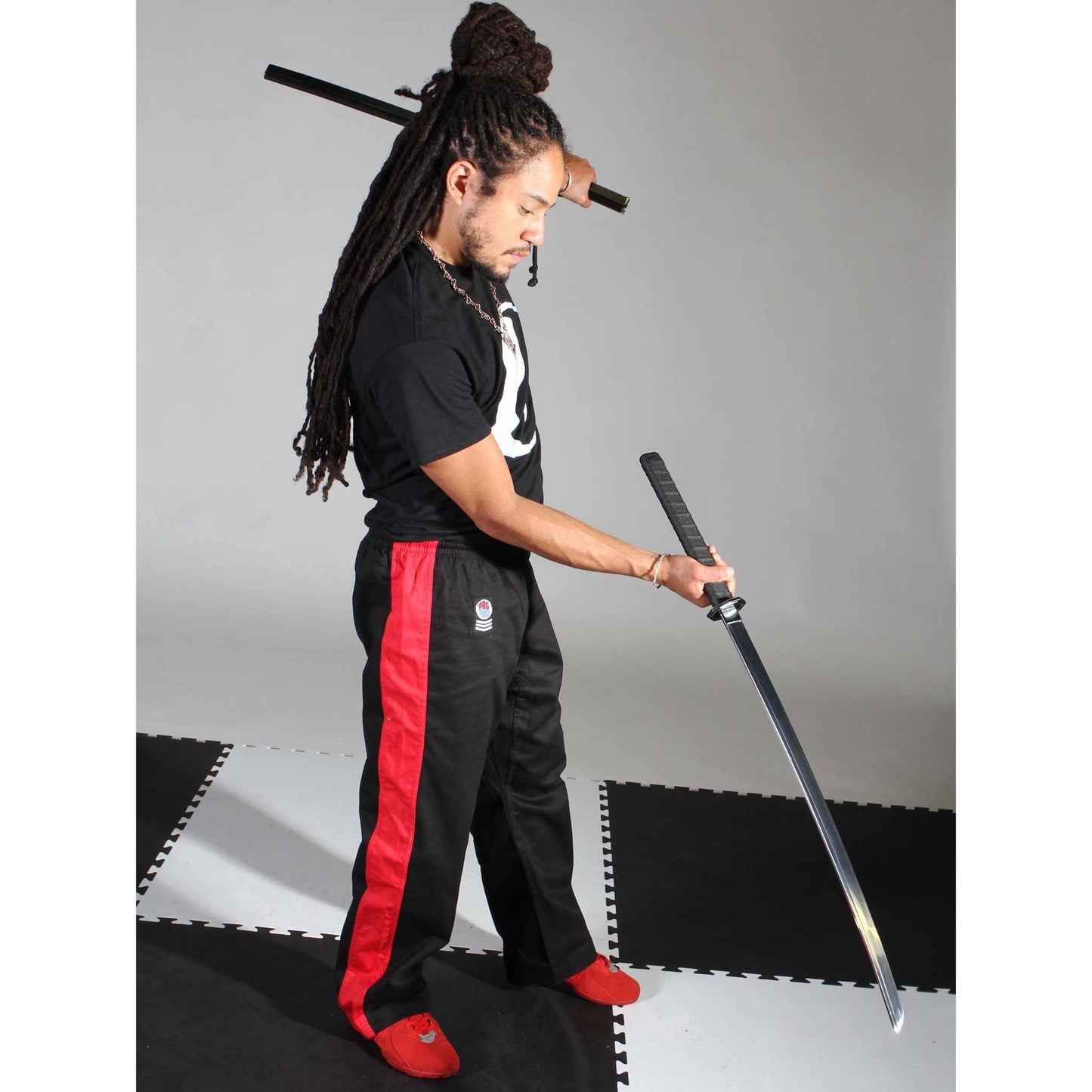 ProForce Gladiator Demo Karate Pants- 8 oz. (Elastic Drawstring) - 55/45 Blend - Violent Art Shop