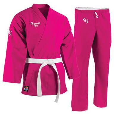 ProForce Gladiator Girl 6 oz. Karate Uniform (Elastic Drawstring) - 55/45 Blend - With Free White Belt - Violent Art Shop