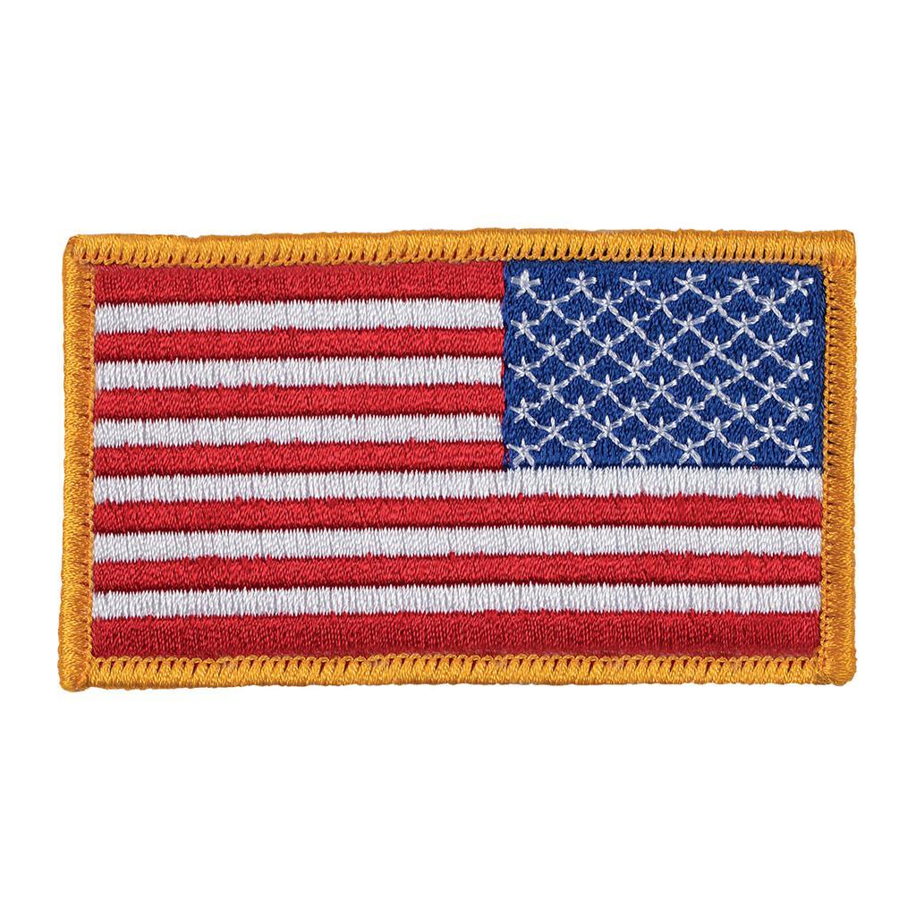 Reverse Gold American Flag Patch - Violent Art Shop