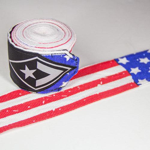Revgear Pro Series Elastic Hand Wraps - USA Flag - 2 in x 180 in - Violent Art Shop