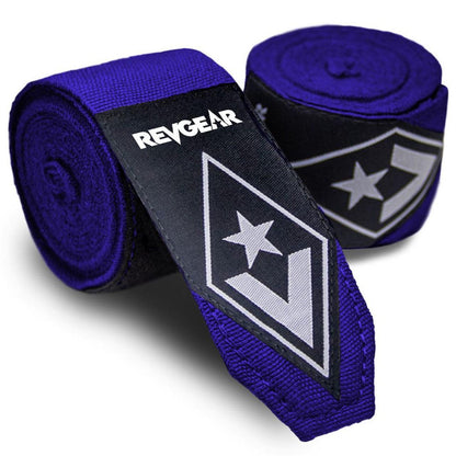 Revgear Pro Series Elastic Hand Wraps with Full Width Anti-Lift Enclosure 2" x 120" - Violent Art Shop