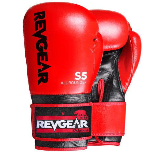 S5 All Rounder Boxing Gloves - Red / Black - Violent Art Shop