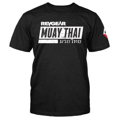 Team Revgear Muay Thai Tee - Black - Violent Art Shop