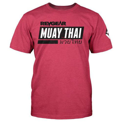 Team Revgear Muay Thai Tee - Cardinal Red - Violent Art Shop