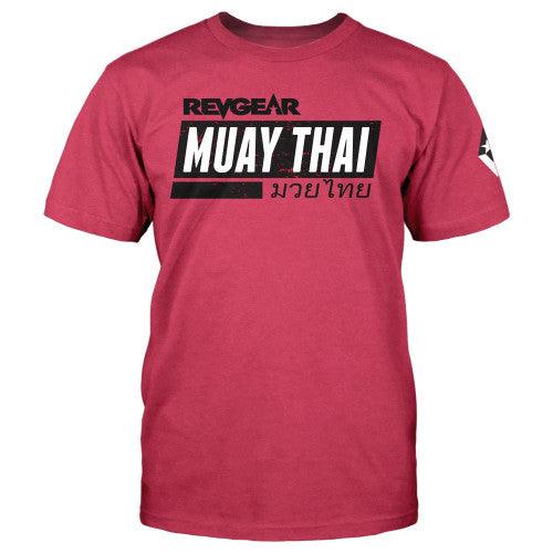 Team Revgear Muay Thai Tee - Cardinal Red - Violent Art Shop