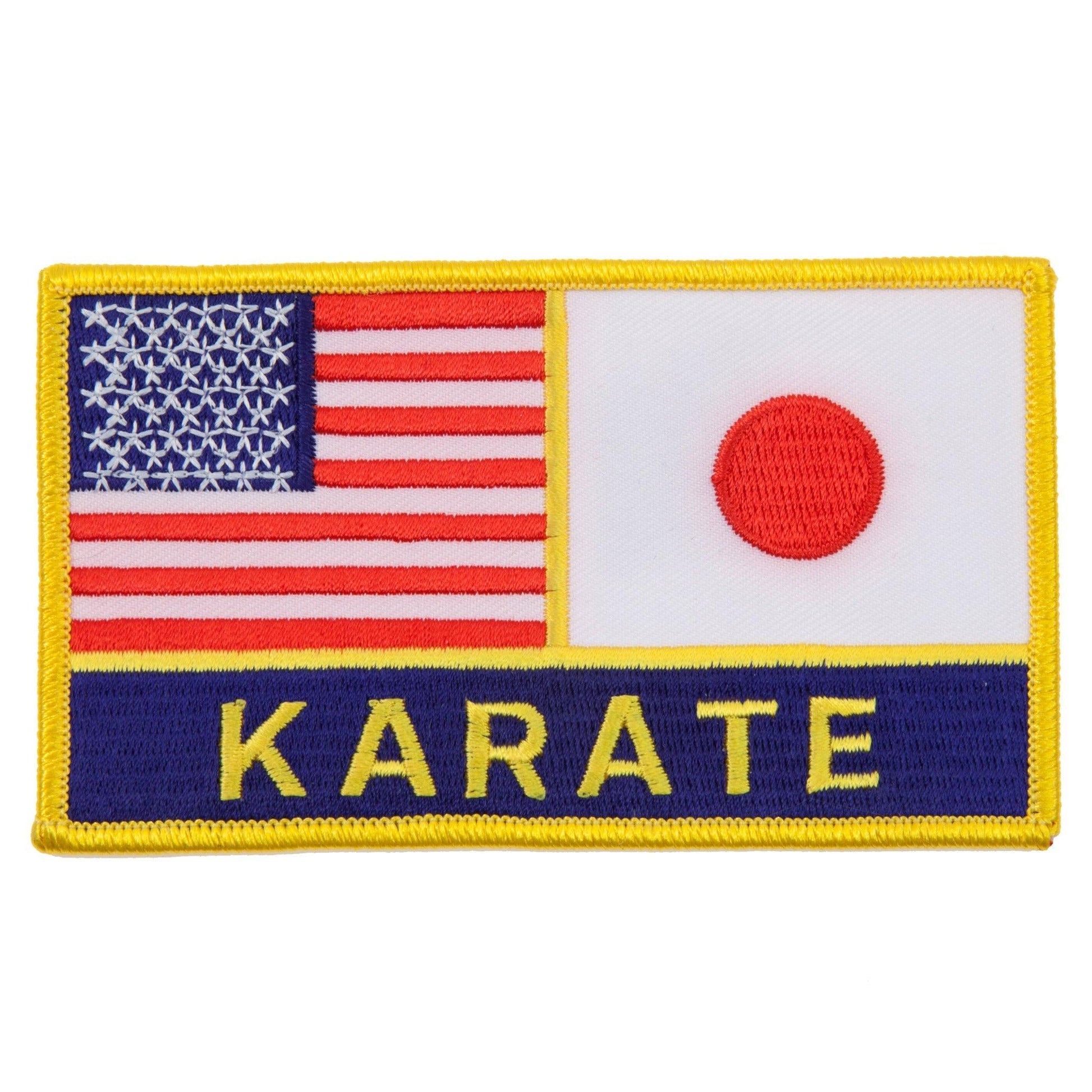 USA & Japan Flags Karate Patch - Violent Art Shop