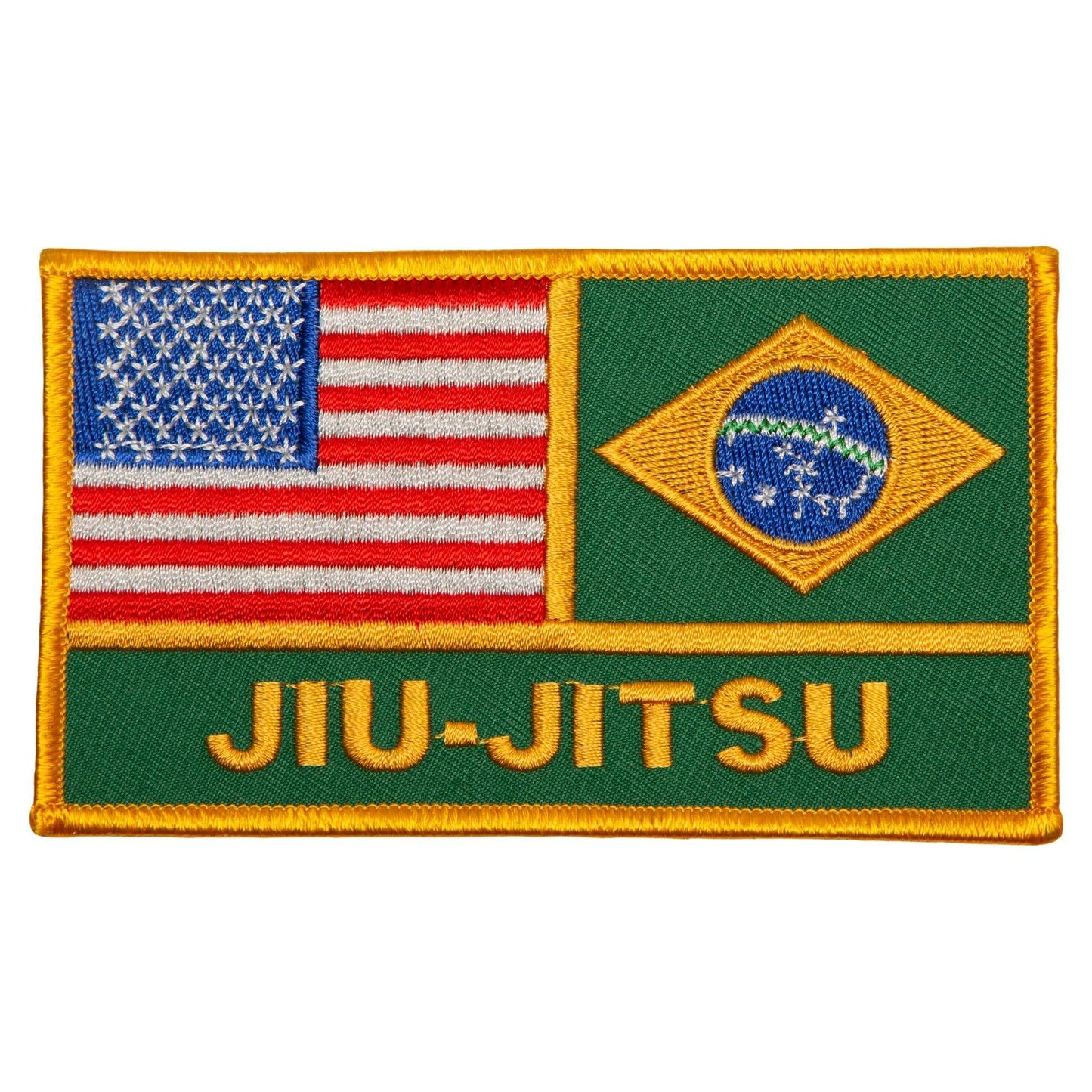 USA/Brazil Jiu-Jitsu Flags Patch - Violent Art Shop